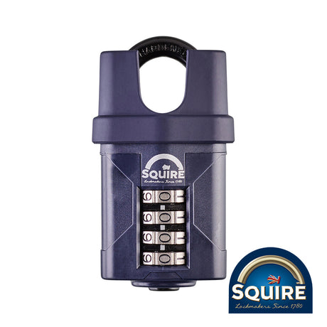 This is an image of Squire - Combination Padlock - Steel Closed Shackle - CP50CS 50mm (1 Each Blister Pack) SQR701061