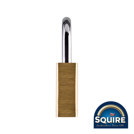 This is an image of Squire - Premium Brass Lion Padlock - LN4 40mm (1 Each Blister Pack) SQR701113