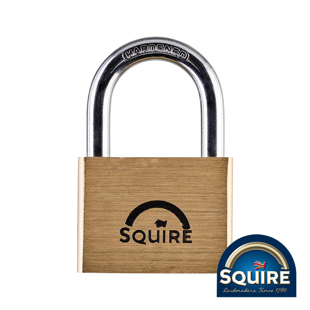 This is an image of Squire - Premium Brass Lion Padlock - LN60 60mm (1 Each Blister Pack) SQR701307