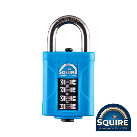 This is an image of Squire - Combination Padlock - Stainless Steel Closed Shackle - CP40S 40mm (1 Each Blister Pack) SQR701361