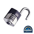 This is an image of Squire - Vulcan Combination Padlock - Boron Open Shackle - VULCAN COMBI 50 50mm (1 Each Blister Pack) SQR701368
