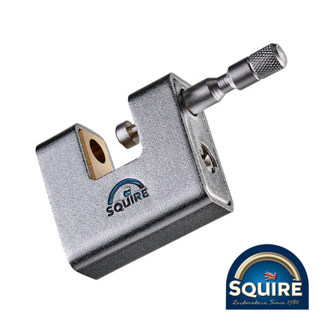 This is an image of Squire - Armoured Brass Block Lock - ASWL1 60mm (1 Each Blister Pack) SQR701384