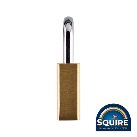 This is an image of Squire - Premium Brass Lion Padlock - Stainless Steel Shackle - LN3S 30mm (1 Each Blister Pack) SQR701482