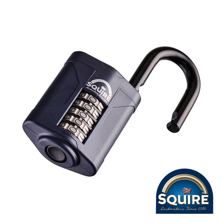 This is an image of Squire - Combination Padlock - Steel Open Shackle - CP60 60mm (1 Each Blister Pack) SQR701623