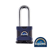 This is an image of Squire - Stronghold Padlock - 2.5" Long Shackle - SS50P5/2.5 50mm (1 Each Blister Pack) SQR701682