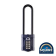 This is an image of Squire - Combination Padlock - Steel 4" Long Shackle - CP50/4 50mm (1 Each Blister Pack) SQR701730
