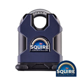 This is an image of Squire - Stronghold Padlock - Closed Shackle - SS65CS 65mm (1 Each Blister Pack) SQR701741