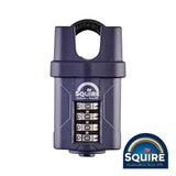 This is an image of Squire - Combination Padlock - Steel Closed Shackle - CP40CS 40mm (1 Each Blister Pack) SQR701825