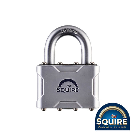 This is an image of Squire - Vulcan Padlock - Open Shackle - VULCAN P4 50 50mm (1 Each Blister Pack) SQR701913