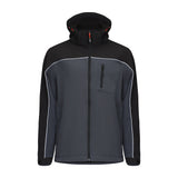This is an image of Timco - Soft Shell Jacket - Grey/Black Large (1 Each Bag) SSJ1201L