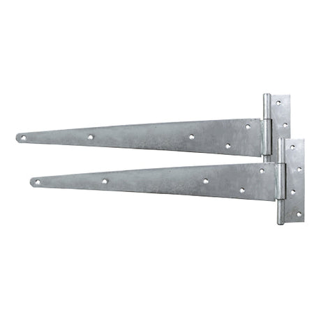 This is an image of Timco - Pair of Strong Tee Hinges - Hot Dipped Galvanised 12" (1 Pairs Plain Bag) STH12GB