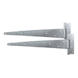 This is an image of Timco - Pair of Strong Tee Hinges - Hot Dipped Galvanised 18" (1 Pairs TIMbag) STH18G
