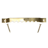 This is an image of Timco - Sawtooth Hangers and Nails - Electro Brass 63mm - (15 PCS TIMpac) STOOTH63P