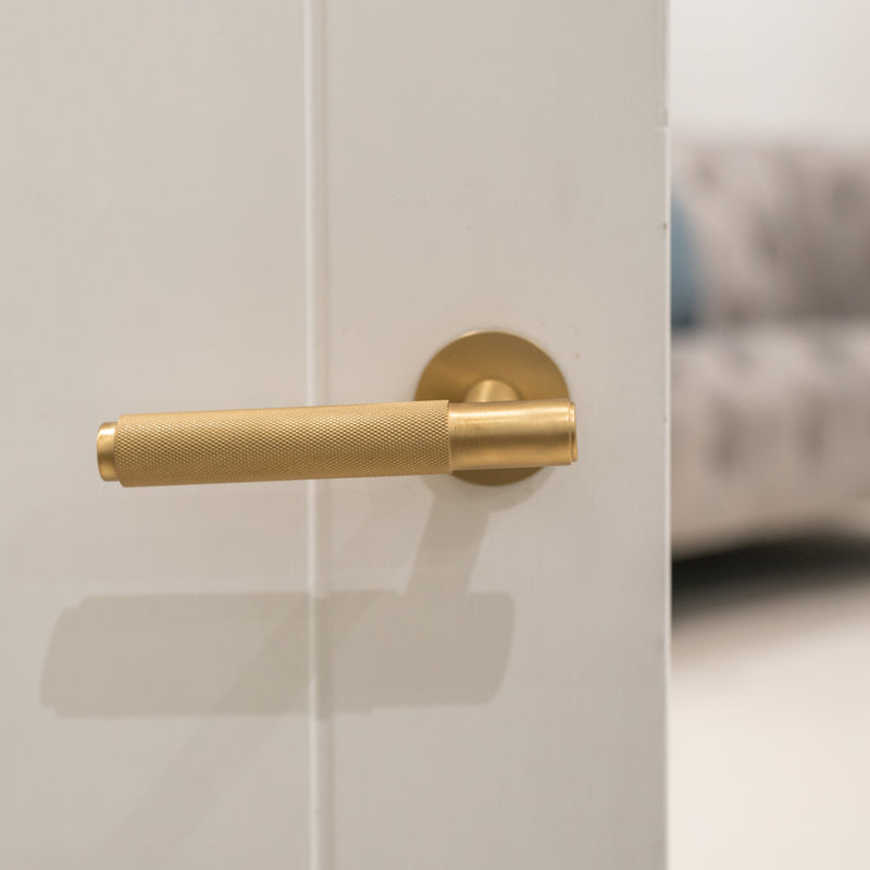 Satin Brass Door Handles and Knobs