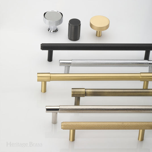 Image showing the Signac cabinet hardware collection in various finishes made by Heritage Brass available from Trade Door Handles ion Kendal