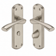 Sorrento Door Handle Bathroom Atlanta Design Satin Nickel on Zinc Finish