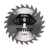 This is an image of Timco - Handheld Cordless Circular Saw Blade 150 x 10 x 24T (1 Each Clamshell) T1501024