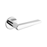 Quality image of Tupai Rapido 5S Line Torrao Lever Door Handle on 5mm Slimline Round Rose - Bright Polished Chrome | Sku. t1967r5spc | available from Trade Door Handles.