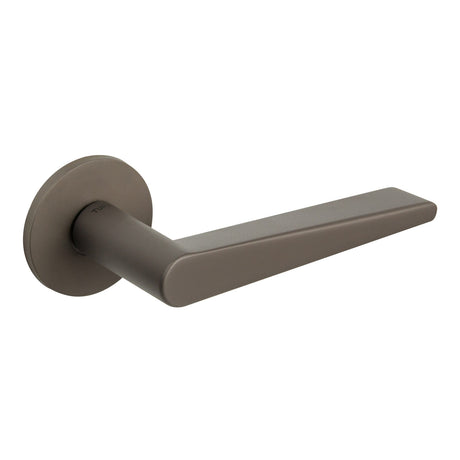 Quality image of Tupai Rapido 5S Line Torrao Lever Door Handle on 5mm Slimline Round Rose - Titanium | Sku. t1967r5stt | available from Trade Door Handles.