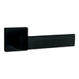 Quality image of Tupai Rapido CurvaLine Turis Lever Door Handle on Square Rose - Pearl Black | Sku. t2732smb | available from Trade Door Handles.
