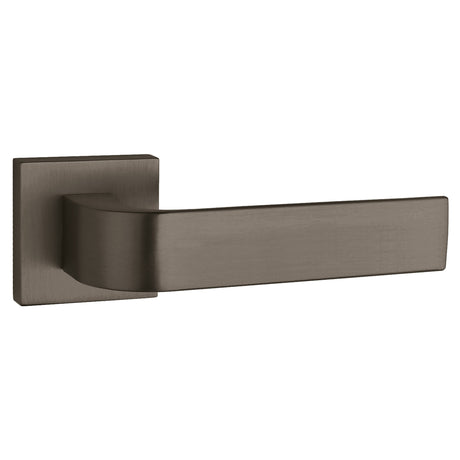 Quality image of Tupai Rapido CurvaLine Turis Lever Door Handle on Square Rose - Titanium | Sku. t2732stt | available from Trade Door Handles.