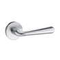 Quality image of Tupai Rapido CurvaLine Adra Lever Door Handle on Round Rose - Satin Chrome | Sku. t293rsc | available from Trade Door Handles.