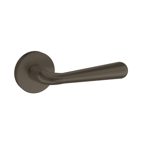 Quality image of Tupai Rapido CurvaLine Adra Lever Door Handle on Round Rose - Titanium | Sku. t293rtt | available from Trade Door Handles.
