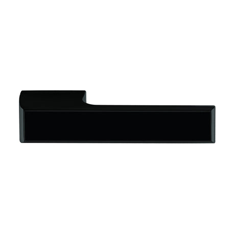 Quality image of Tupai Rapido VersaLine Tobar Lever Door Handle on Long Rose - Matt Black Decorative Plate - Matt Black | Sku. t3089lmbmb | available from Trade Door Handles.