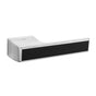 Quality image of Tupai Rapido VersaLine Tobar Lever Door Handle on Long Rose - Pearl Black Decorative Plate - Satin Chrome | Sku. t3089lmbsc | available from Trade Door Handles.