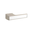 Quality image of Tupai Rapido VersaLine Tobar Lever Door Handle on Long Rose - White Decorative Plate - Pearl Nickel | Sku. t3089lwhpl | available from Trade Door Handles.