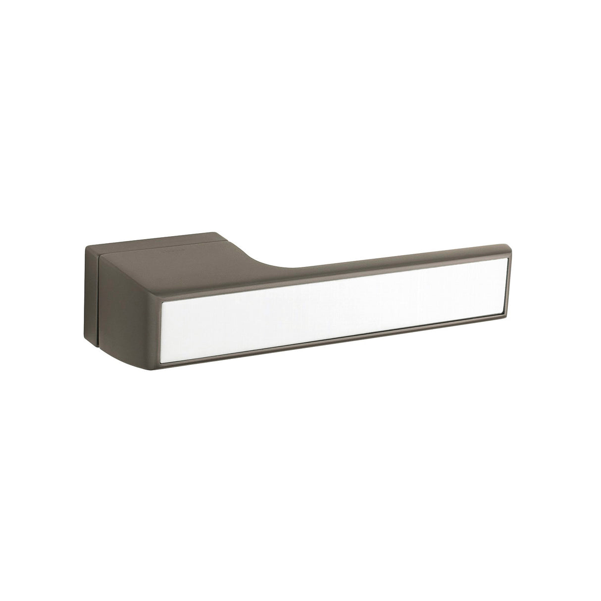 Quality image of Tupai Rapido VersaLine Tobar Lever Door Handle on Long Rose - White Decorative Plate - Titanium | Sku. t3089lwhtt | available from Trade Door Handles.