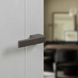 Quality image of Tupai Rapido RetaLine Panela Lever Door Handle on Long Rose - Titanium | Sku. t3099ltt | available from Trade Door Handles.