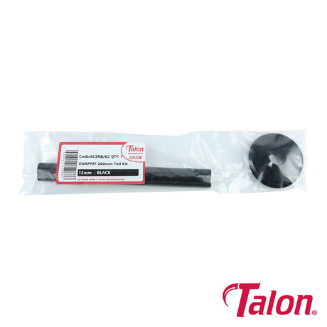 This is an image of Timco - Snappit Tail Kit - Black - ACSNB 15 x 200mm - (2 PCS Box) TALACSNB