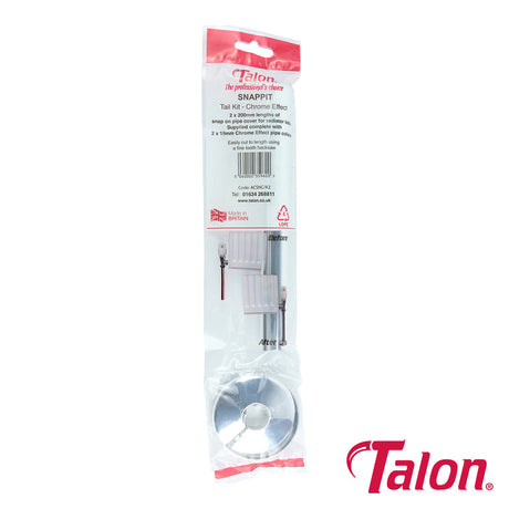 This is an image of Timco - Snappit Tail Kit - Chrome - ACSNC 15 x 200mm - (2 PCS Box) TALACSNC
