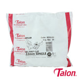 This is an image of Timco - EZ Joist Clip - White - EZ22/25 22mm - (25 PCS Bag) TALEZ2225