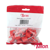 This is an image of Timco - Nail In Pipe Clip - Red - NCH15/20 15mm - (20 PCS Bag) TALNCH1520