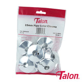 This is an image of Timco - Pipe Collar - Chrome - PCC1510 15mm - (10 PCS Bag) TALPCC1510