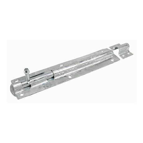 This is an image of Timco - Straight Tower Bolt - Hot Dipped Galvanised 10" (1 Each Plain Bag) TBS10GB