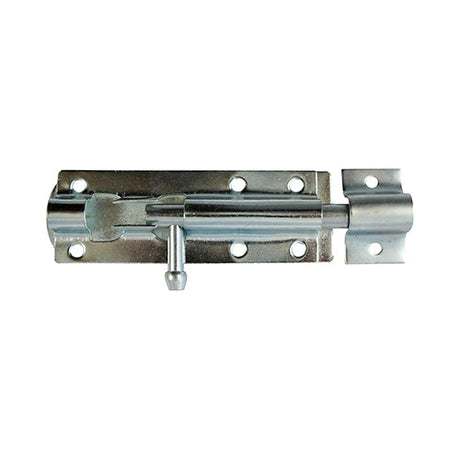 This is an image of Timco - Straight Tower Bolt - Zinc 10" (1 Each TIMpac) TBS10ZP
