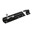 This is an image of Timco - Straight Tower Bolt - Black 3" (1 Each Plain Bag) TBS3BB