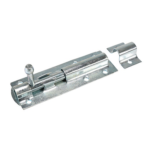 This is an image of Timco - Straight Tower Bolt - Zinc 3" (1 Each Plain Bag) TBS3ZB
