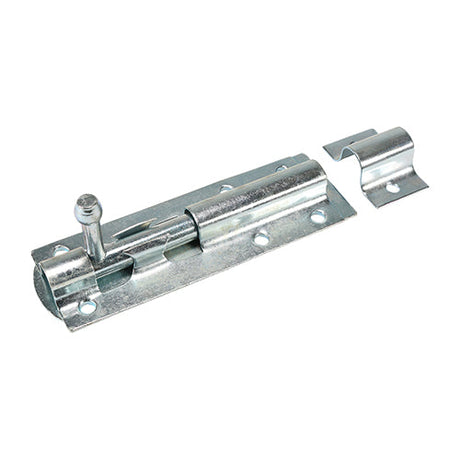 This is an image of Timco - Straight Tower Bolt - Zinc 3" (1 Each Plain Bag) TBS3ZB