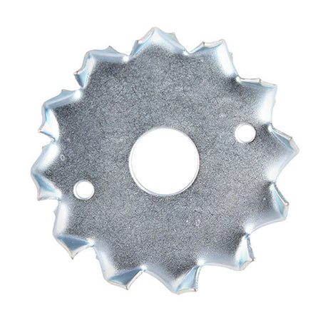This is an image of Timco - Timber Connectors - Double Sided - Galvanised 50mm / M12 (100 Pieces Box) TCD50