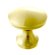 High quality image of the TOP Drawer Fittings - Round Cabinet knob 24.2mm Dia. Brushed Gold Finish | Sku. TDFK24-BG | available to order from Trade Door Handles.