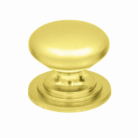 High quality image of the TOP Drawer Fittings - Round Cabinet knob 37mm Dia. Brushed Gold Finish | Sku. tdfk37-bg | available to order from Trade Door Handles.