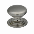 High quality image of the TOP Drawer Fittings - Round Cabinet knob 37mm Dia. Brushed Nickel Finish | Sku. tdfk37-bn | available to order from Trade Door Handles.