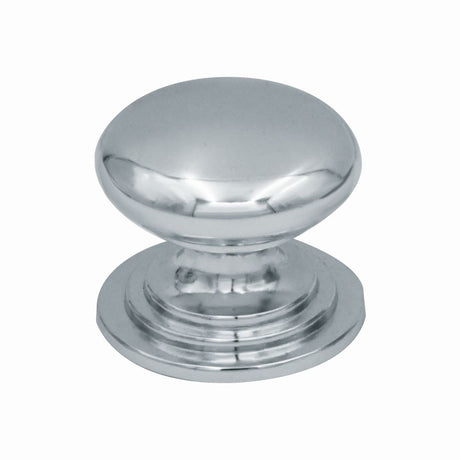High quality image of the TOP Drawer Fittings - Round Cabinet knob 37mm Dia. Polished Chrome Finish | Sku. tdfk37-cp | available to order from Trade Door Handles.