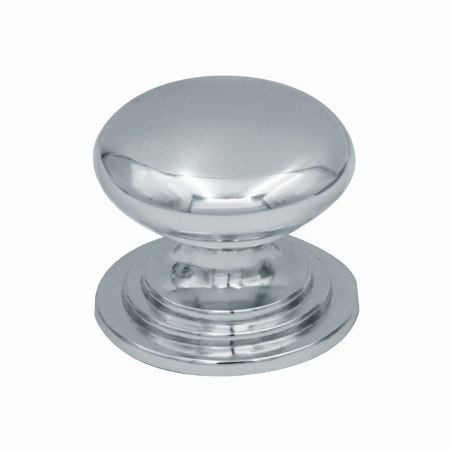 High quality image of the TOP Drawer Fittings - Round Cabinet knob 37mm Dia. Polished Chrome Finish | Sku. tdfk37-cp | available to order from Trade Door Handles.