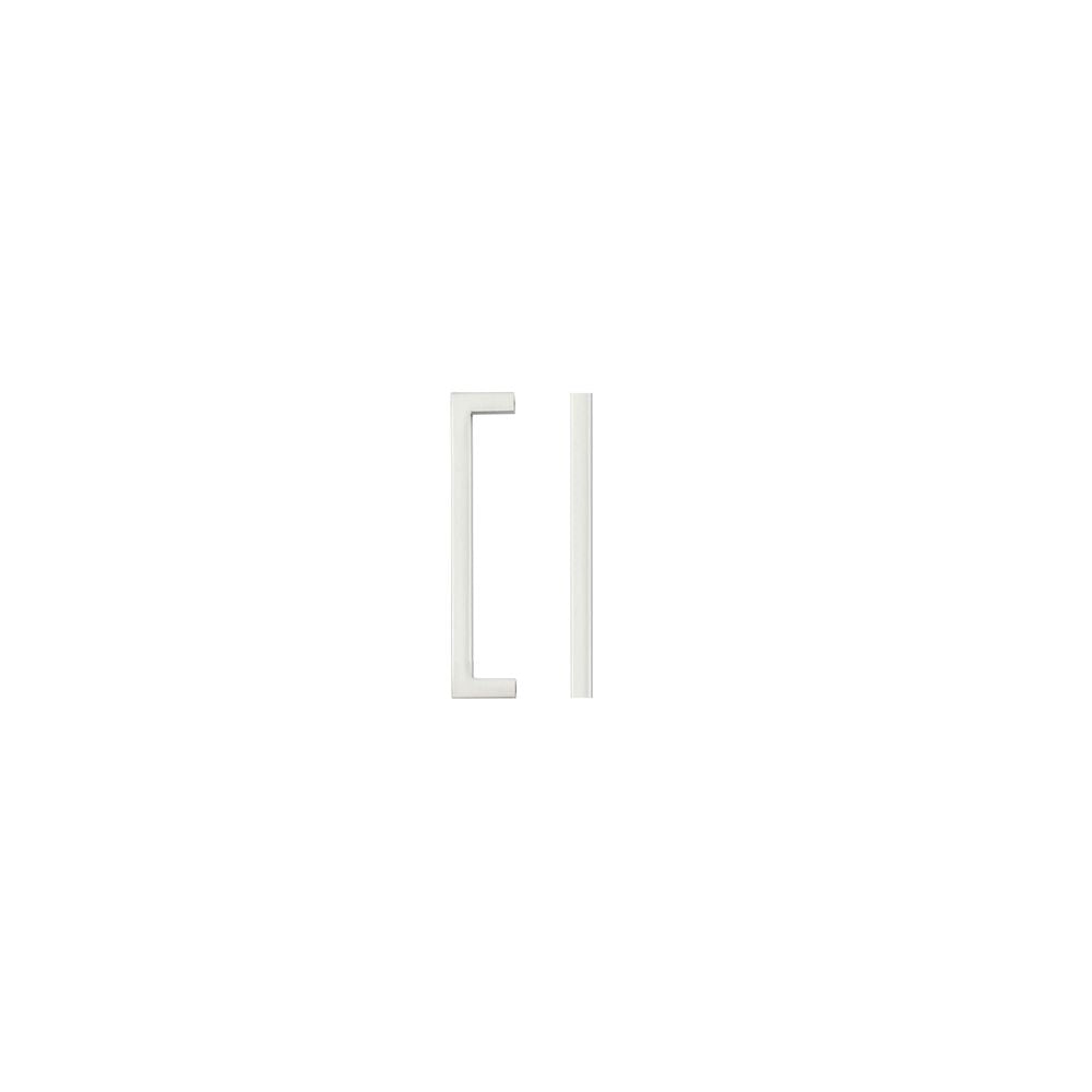 High quality image of the TOP Drawer Fittings - Square Block Cabinet handle 128mm CTC Brushed Nickel Finish | Sku. tdfps-128-bn | available to order from Trade Door Handles.