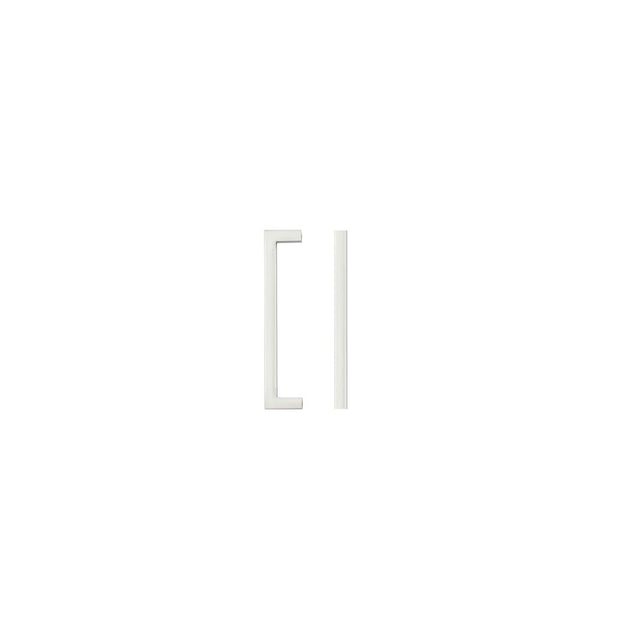 High quality image of the TOP Drawer Fittings - Square Block Cabinet handle 128mm CTC Brushed Nickel Finish | Sku. tdfps-128-bn | available to order from Trade Door Handles.